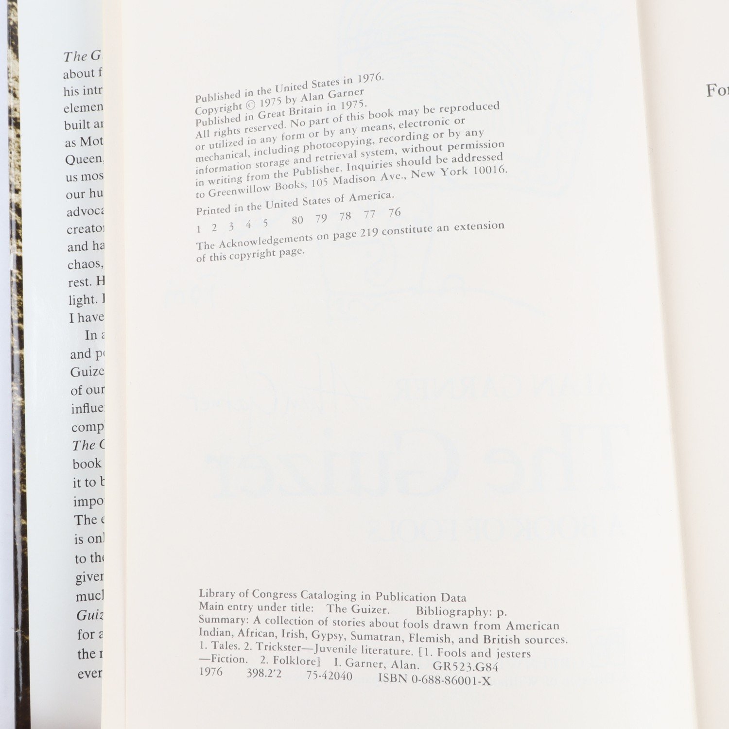 Strandloper & The Guizer / Alan Garner (Signed) - Image 5