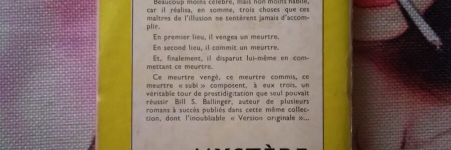 Une Dent Contre Lui / Bill Ballinger, 1956