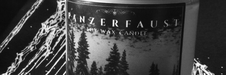 Panzerfaust Black Metal Soy Wax Candle Misanthrope Pessimist