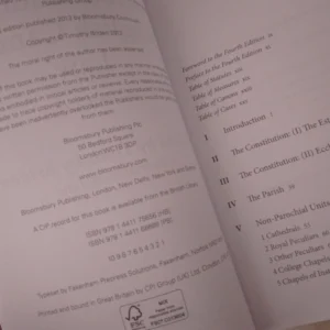 Moore’s Introduction To English Canon Law / Timothy Briden, 4th Ed., 2013