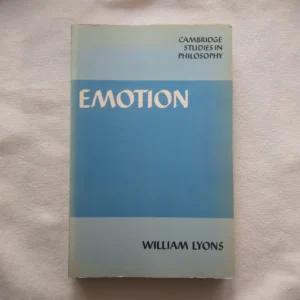 Emotion / W.Lyons (Cambridge Studies in Philosophy), 1985