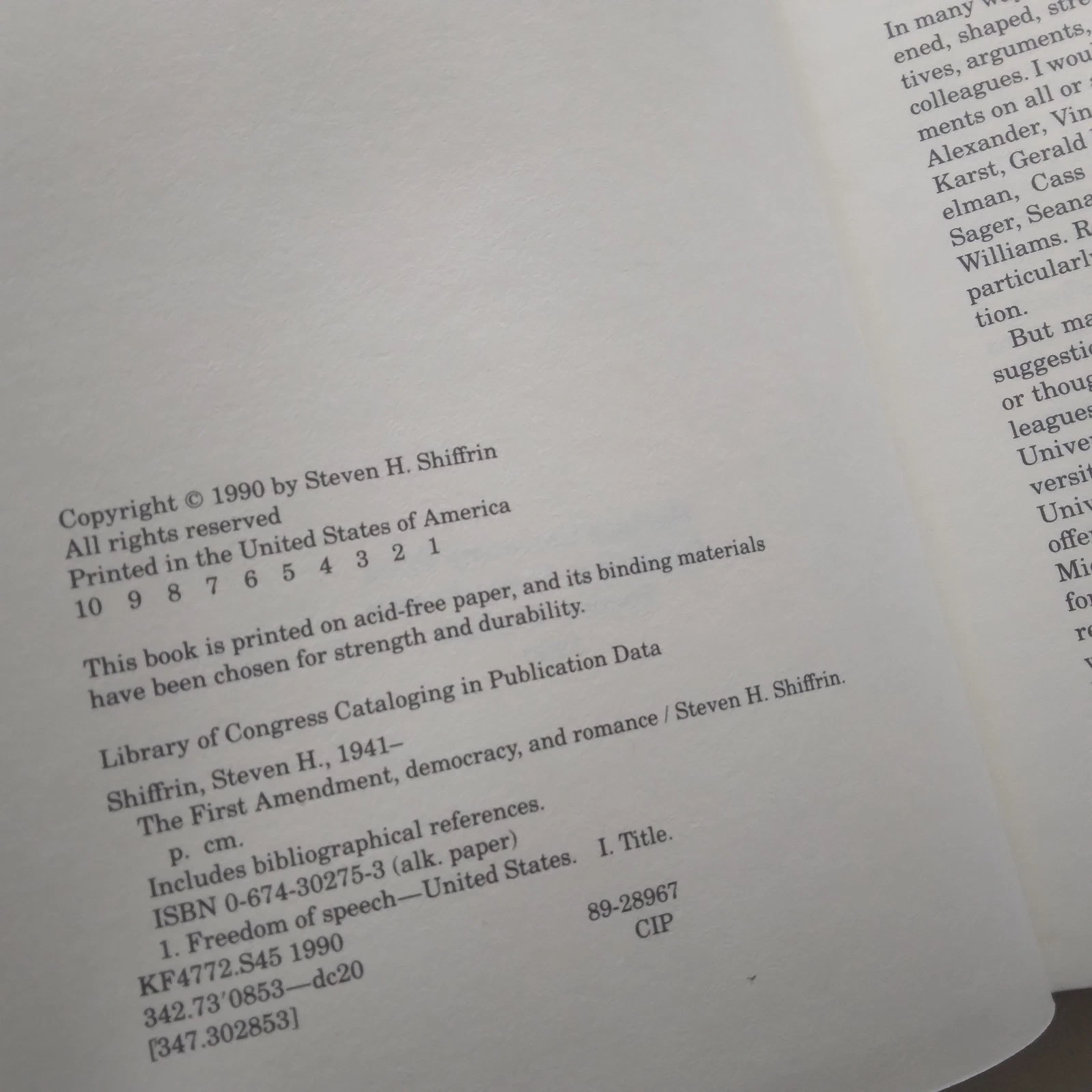 First Amendment, Democracy, and Romance / Steven H. Shiffrin, 1990 - Image 2