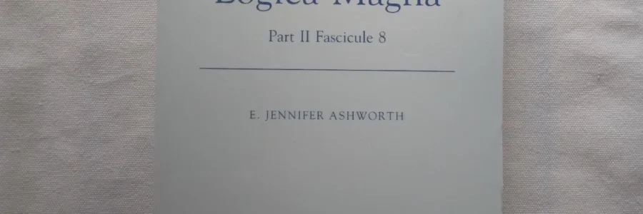 Paul of Venice: Logica Magna, Part II, Fascicule 8, Ashworth, 1989