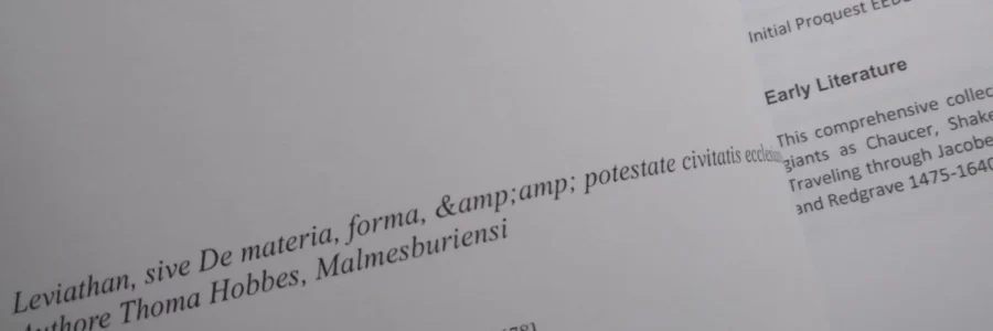 Hobbes: Leviathan, Sive de Materia, Forma, & Potestate Civitatis…, 2010