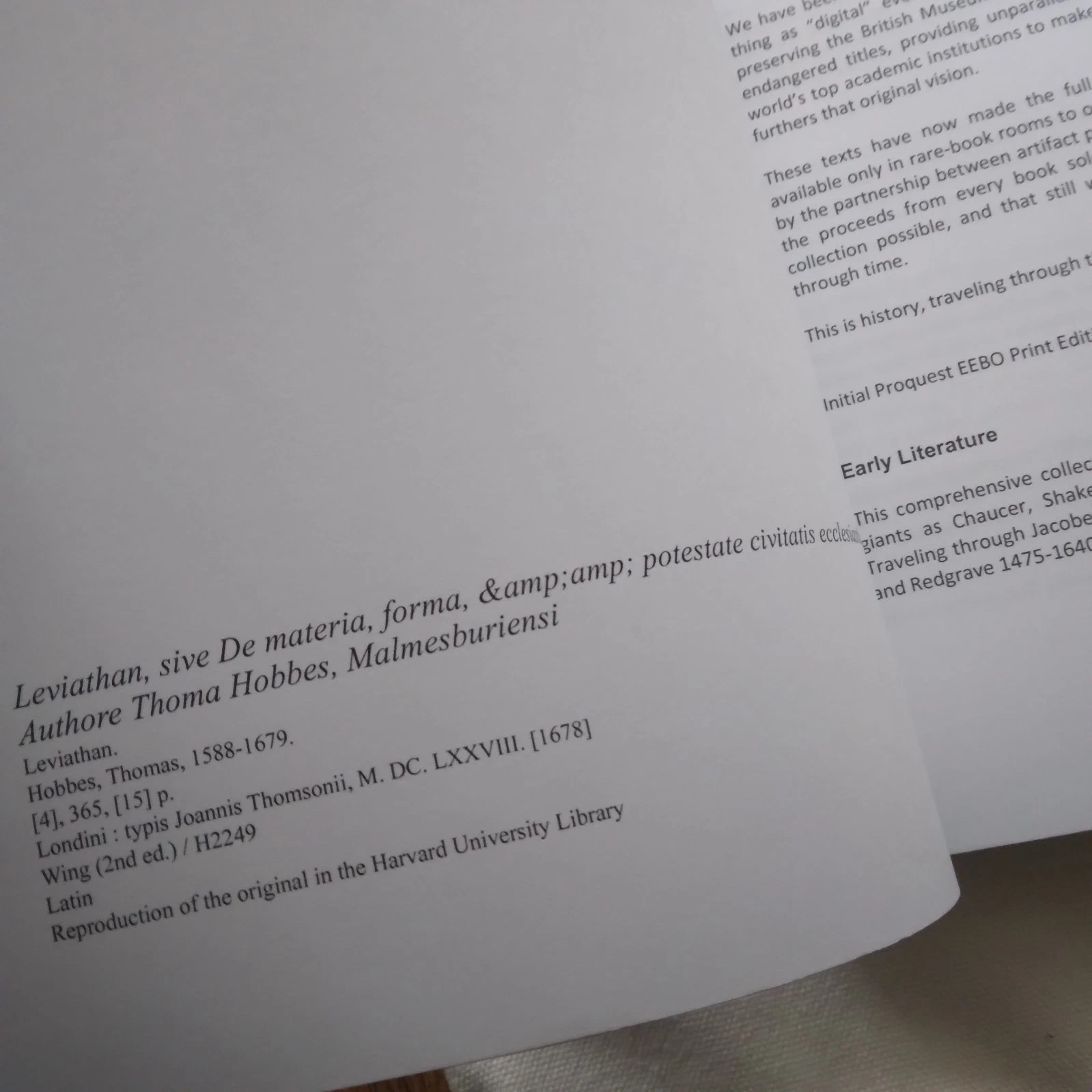 Hobbes: Leviathan, Sive de Materia, Forma, & Potestate Civitatis..., 2010 - Image 2