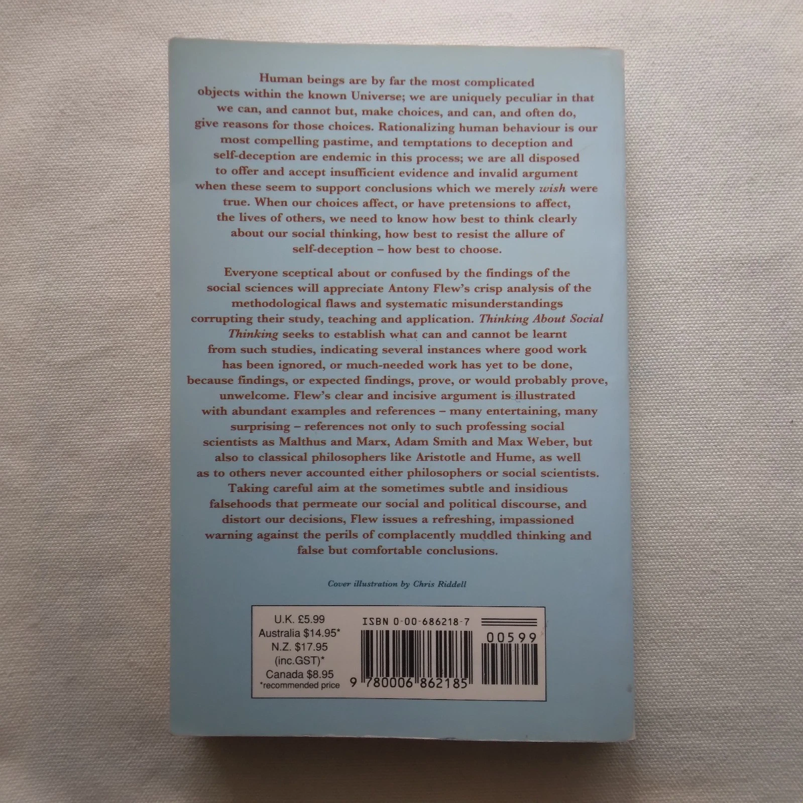 Thinking About Social Thinking / Antony Flew, 2nd Ed. 1991 - Image 3