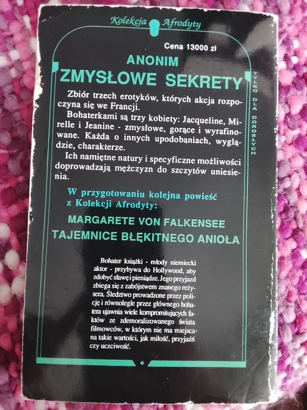 Zmysłowe Sekrety / Anonymous, 1991 - Image 2